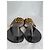 Sandali thong Gucci Double GG Marmont Beige Nero D'oro - vista 4