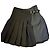 Falda plisada MCQ Negro Gris