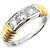 Christian Dior Ehering aus Platin und Gold Silber Golden