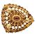 Anello Chanel Gripoix Saint Tropez Marrone Bianco D'oro