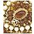 Anello Chanel Gripoix Saint Tropez Marrone Bianco D'oro - vista 4