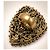 Anello Chanel Gripoix Saint Tropez Marrone Bianco D'oro - vista 7