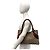 Gucci Tote Bag aus Leder und Canvas mit GG-Logo-Muster Braun - Ansicht 2