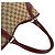 Gucci Tote Bag aus Leder und Canvas mit GG-Logo-Muster Braun - Ansicht 4