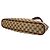 Gucci Tote Bag aus Leder und Canvas mit GG-Logo-Muster Braun - Ansicht 8
