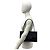 Borsa a spalla media in pelle embossed Gancini Salvatore Ferragamo Nero - vista 2