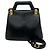 Gancini Borsa a tracolla 2-way in pelle nera Salvatore Ferragamo Nero