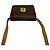 Céline CELINE Mini Schultertasche aus Leder Vintage Macadam Blazon Pattern Braun - Ansicht 4