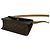 Céline CELINE Mini Schultertasche aus Leder Vintage Macadam Blazon Pattern Braun - Ansicht 8