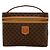 Triomphe Céline Sac Vanity CELINE Vintage Macadam Marron