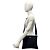 Sac à épaule en nylon Prada avec plaque logo triangle Noir - vue 2