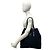 Tote Prada Triangle Logo Shopper aus Canvas und Leder Schwarz - Ansicht 2
