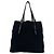 Tote Prada Triangle Logo Shopper aus Canvas und Leder Schwarz - Ansicht 3