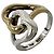 Autre Marque Anillo Tiffany Double Heart Combination Plata Dorado