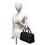 16 Céline Celine Vintage Macadam Mini Boston Bag aus Leder mit Blazon-Logo-Muster Braun Schwarz - Ansicht 2