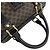 16 Céline Celine Vintage Macadam Mini Boston Bag aus Leder mit Blazon-Logo-Muster Braun Schwarz - Ansicht 4