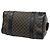 16 Céline Celine Vintage Macadam Mini Boston Bag aus Leder mit Blazon-Logo-Muster Braun Schwarz - Ansicht 8