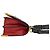 Prada Cahier Mini-Schultertasche aus Leder mit Logo-Hardware Schwarz Rot Golden - Ansicht 6