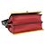 Prada Cahier Mini-Schultertasche aus Leder mit Logo-Hardware Schwarz Rot Golden - Ansicht 7