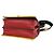 Prada Cahier Mini-Schultertasche aus Leder mit Logo-Hardware Schwarz Rot Golden - Ansicht 8