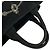 Prada Canapa Triangle Logo Hardware Canvas Tote Black - view 4