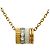 Collar Boucheron Quatre Whites Plata Dorado - vista 3