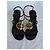 Gucci Sandalen aus schwarzem Lackleder mit GG-Interlocking Golden - Ansicht 5
