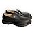 Mocassini Loewe Blaze in pelle - Mink/Black - vista 3