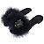 Louis Vuitton Marabou Crystal LV Feathers Marilyn Mule Slip On Sandals Nero
