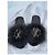 Louis Vuitton Marabou Crystal LV Feathers Marilyn Mule Slip On Sandals Nero - vista 5