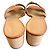 Hermès Sandalias de tacón Hermes de piel marrón - vista 4