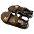 Infrasandali Louis Vuitton in pelle nera con logo LV - vista 4