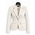 Just Cavalli Women's White Fitted Blazer – Made in Italy – Size M Bianco