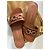 Salvatore Ferragamo Sandali Ferragamo con ornamento Gancini pelle marrone - vista 12