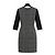 Vestido Weekend Max Mara para mujer de lana virgen con estampado Príncipe de Gales – IT 48 Negro Gris - vista 2