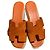 Hermès Chypre Keilabsatz-Sandalen in Orange