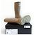 Chanel CC Rubber Rain Boots Beige - view 10