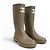 Chanel CC Rubber Rain Boots Beige - view 8