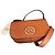 Saco de ombro Michael Kors Samira em couro castanho Marrom