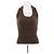 Top de algodón marrón Helmut Lang Castaño