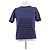 Camiseta de rayas azul marino Miu Miu de algodón
