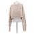 Prada Polo de piqué a rayas Beige