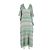 Vestido largo Missoni verde de viscosa