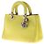 Autre Marque Diorissimo Lederhandtasche Gelb - Ansicht 2