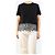 Christopher Kane Top in crepe di lana a maniche corte nero - size UK 12 - vista 3