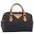Autre Marque SAINT LAURENT Boston Bag PVC Canvas Black Gold - vista 2