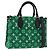 LOUIS VUITTON Monogram Jacquard Velvet On the Go PM Green M46216