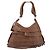 Autre Marque SAINT LAURENT Strawpe Shoulder Bag Leather Beige Gold 122244 - vista 2