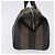 FENDI Pecan Canvas Boston Bag PVC Black Brown gold - vista 4