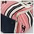 CHANEL Handtasche aus Canvas rosa silber CC - Ansicht 13